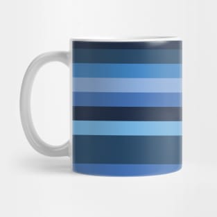 Multiple striped blue palette Mug